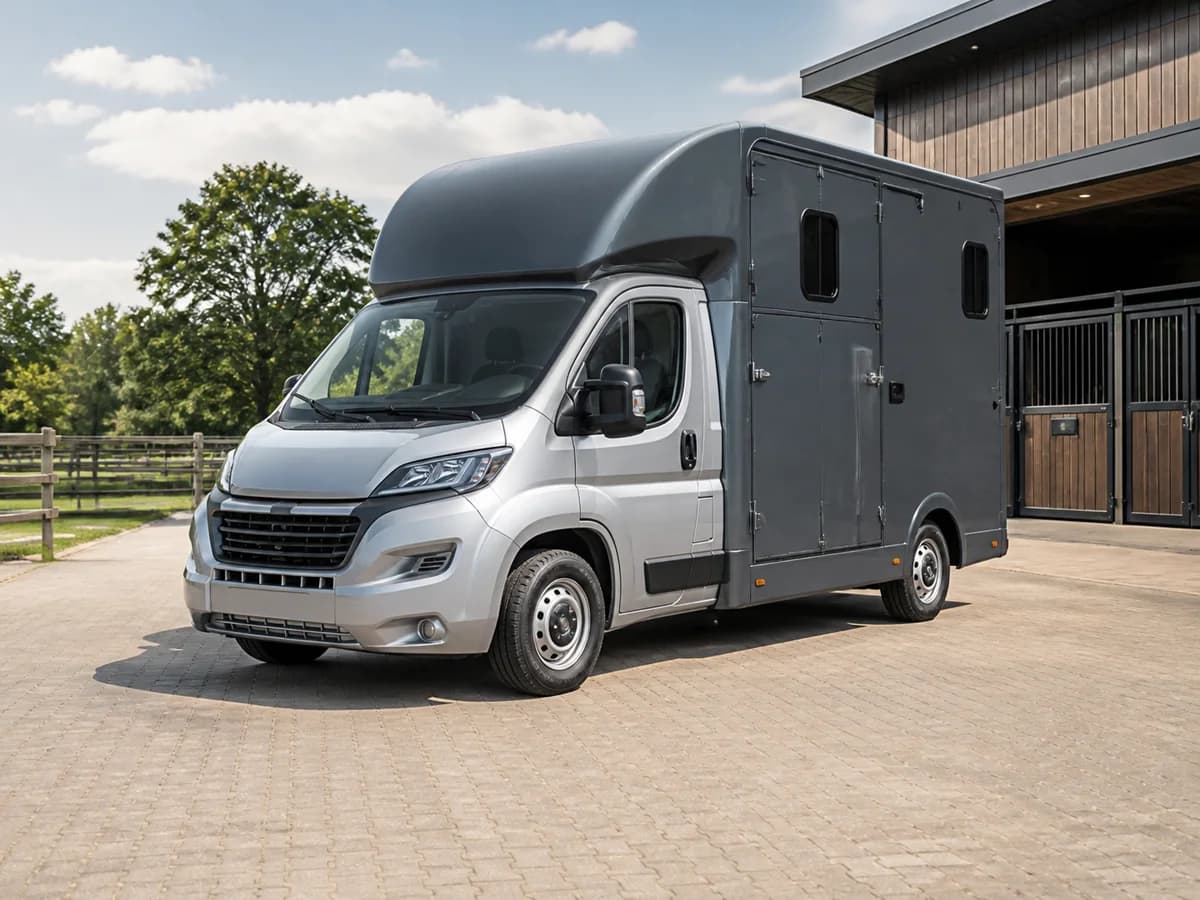Paardenwagen tot 3,5 ton bij een stal